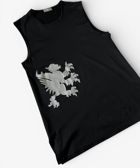 A/W 2002 DIOR HOMME “REFLECTION” SILVER GRIFFIN TANK TOP［S］