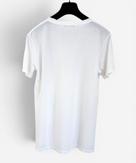 S/S 2011 BALMAIN HOMME BY CHRISTOPHE DECARNIN DISTRESSED B TIGER T-SHIRT［S］