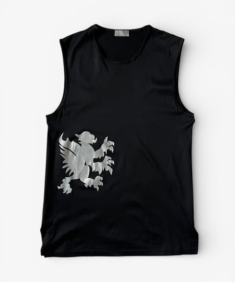 A/W 2002 DIOR HOMME “REFLECTION” SILVER GRIFFIN TANK TOP［S］