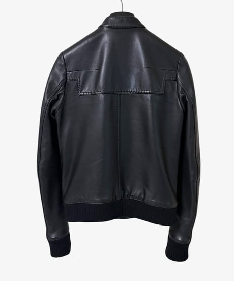 A/W 2007 DIOR HOMME “NAVIGATE”  A2 STYLE LEATHER FLIGHT JACKET［44］