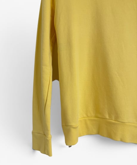 S/S 2015 BALMAIN HOMME PASTEL YELLOW SIDE ZIP HOODIE［XS］