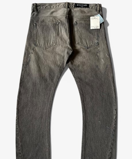 S/S 2015 BALMAIN HOMME PAINTED CURVED DENIM