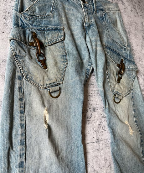 2000s RATTLE TRAP Metal parts denim