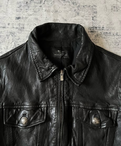 2000s Cathy Jane leather tracker jacket