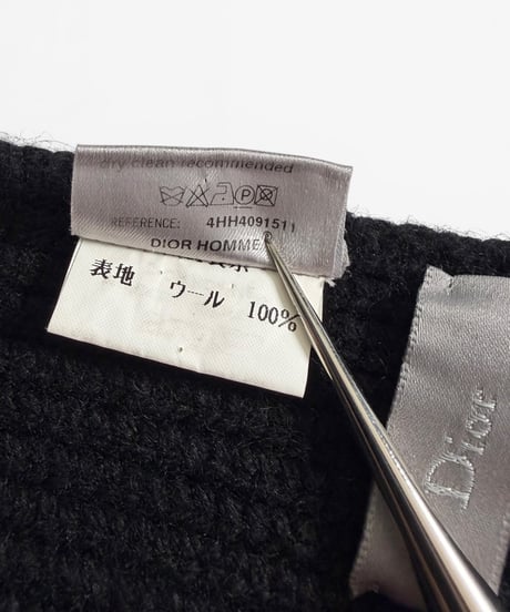 A/W 2004 DIOR HOMME “VOTC” TASSEL LONG SCARF