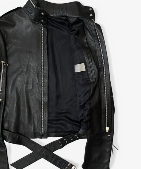 S/S 2003 DIOR HOMME “FOLLOW ME” BIKER LEATHER JACKET