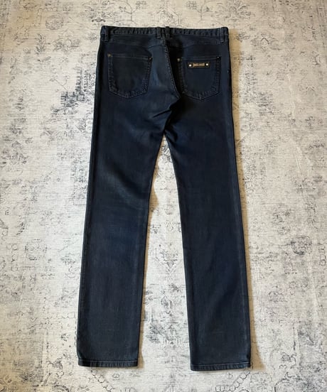 S/S 2015 Just Cavalli black coating denim