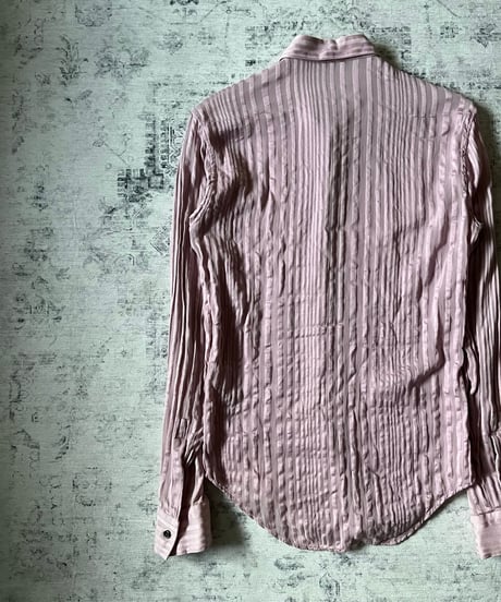S/S 2005 Dior HOMME “BECK” Sheer Stripe Dress Shirt