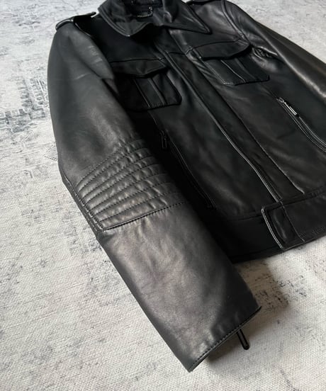 Early 2010s Galaabend sheep skin biker jacket