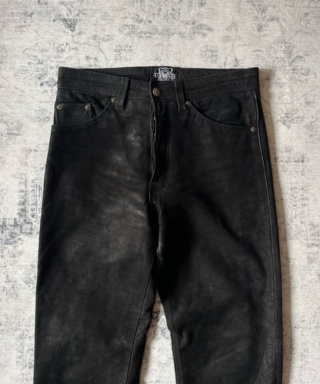 1990s RABERG Cow Leather pants
