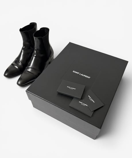 A/W 2016 SAINT LAURENT PARIS CHELSEA HEEL BOOTS［41］