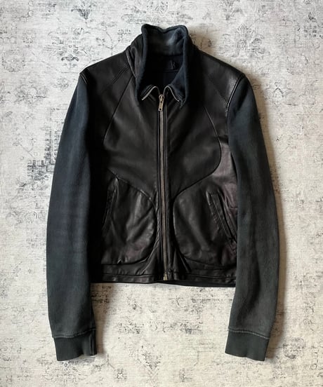 A/W 2012-2013 Nicolas&Mark Leather × Sweat Hybrid Biker Jacket