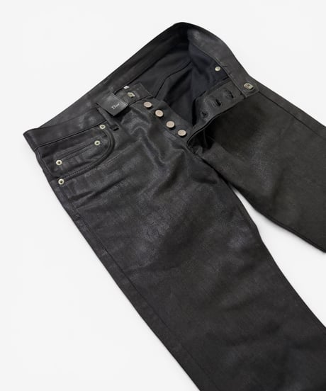 A/W 2007 DIOR HOMME “NAVIGATE” SHARP NOTATION WAXED BLACK［28］