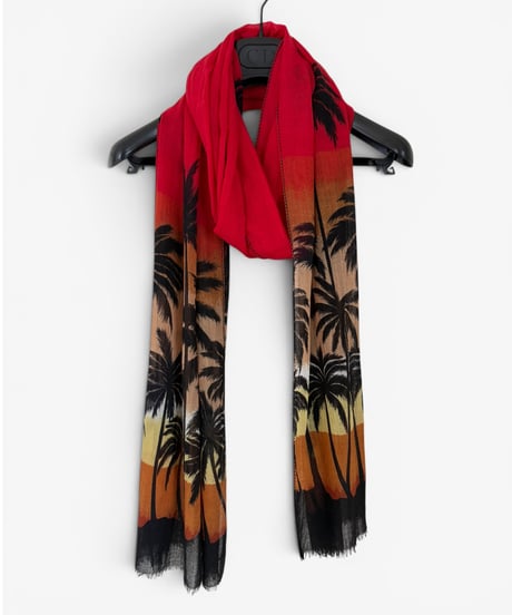 S/S 2016 SAINT LAURENT PARIS “SURF SOUND” PALM TREE SCARF
