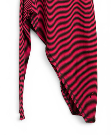 S/S 2005 NUMBER (N)INE “NIGHT CRAWLER” ASYMMETRIC DISTRESSED BORDER T-SHIRT［2］