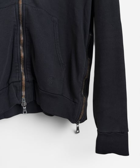A/W 2011 BALMAIN HOMME BY CHRISTOPHE DECARNIN TIGER EMBROIDERY ZIP HOODIE［XS］
