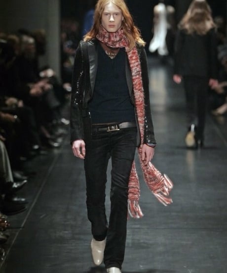 A/W 2005 DIOR HOMME “GLAM ROCK” BLACK VELVET BOOTCUT［29］