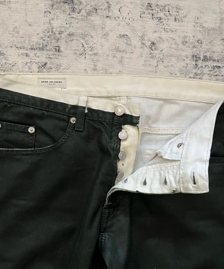 A/W 2013 Dries Van Notten Waxed denim