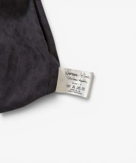 S/S 2004 NUMBER (N)INE “DREAM BABY DREAM” LEOPARD SLEEVELESS LONG SHIRT［3］