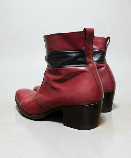A/W 2007 DIOR HOMME “NAVIGATE” RED HEEL BOOTS