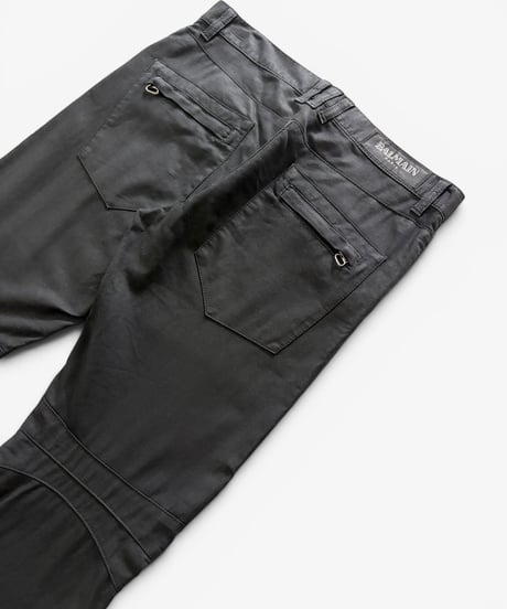 A/W 2009 BALMAIN HOMME BY CHRISTOPHE DECARNIN WAXED BIKER PANTS［31］