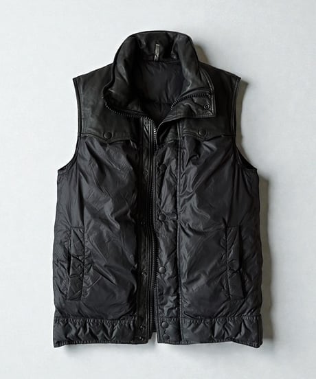 A/W 2005 DIOR HOMME “GRAM ROCK” LEATHER-TRIMMED VEST