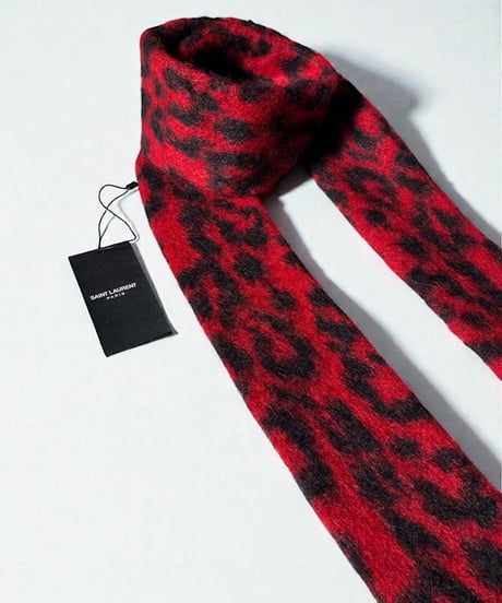 S/S 2013 SAINT LAURENT PARIS JACQUARD MOHAIR SCARF