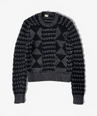 A/W 2018 SAINT LAURENT PARIS GLITTER GEOMETRIC KNIT［XS］
