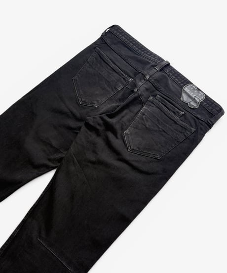 S/S 2008 NUMBER (N)INE “BIRDS” CRYING HEART BRACK STRETCH DENIM［3］