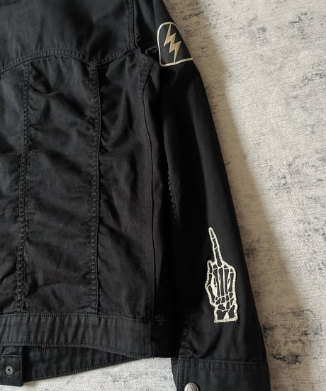 S/S 2006 HYSTERIC GLAMOUR  Skeleton patchriders jacket