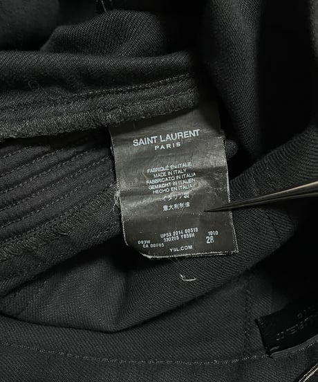A/W 2014 SAINT LAURENT PARIS D04 BIKER DENIM