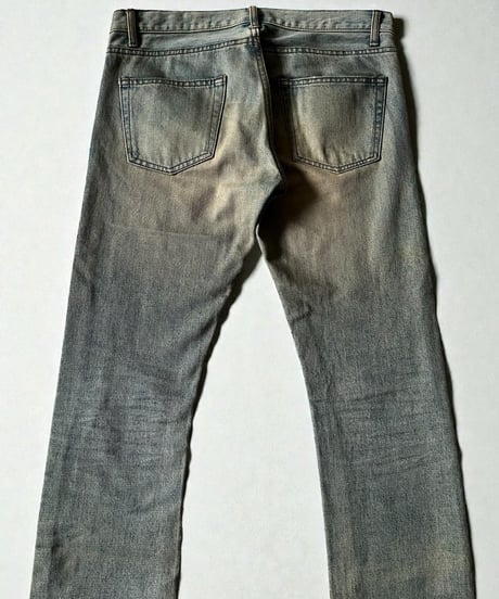 GALAABEND BY MIKI OKAWARA GRUNGE-TREATED DISTRESSED DENIM