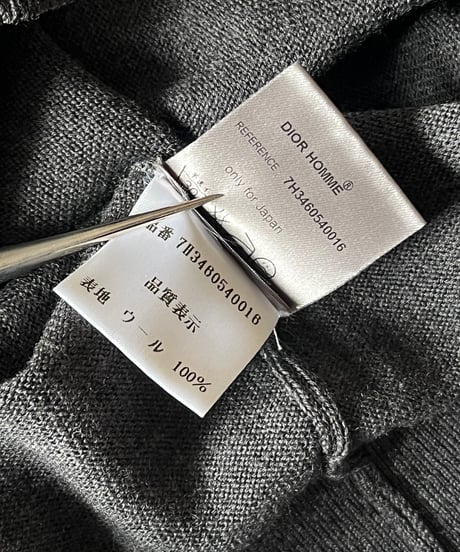 A/W 2007 DIOR HOMME “NAVIGATE” DISTRESSED KNIT SWEATER