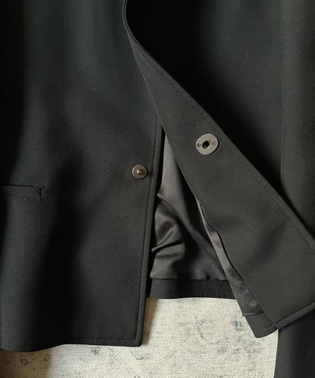 2007 Balenciaga by Nicolas Ghesquière Cropped Narrow Lapel Tailored Jacket