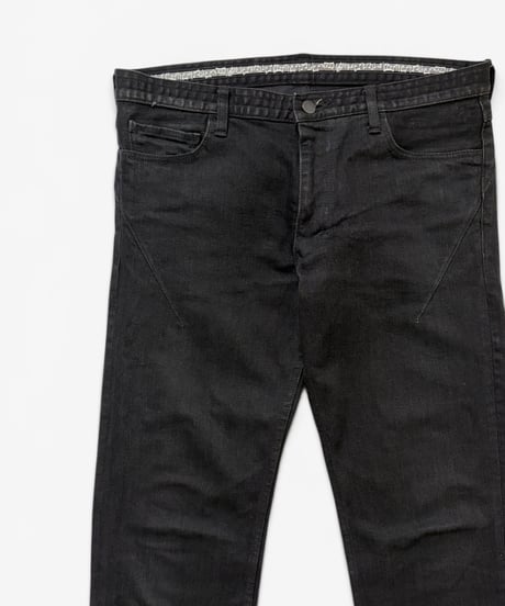 A/W 2007 NUMBER (N)INE “LOVE GOD MURDER” CRYING HEART BLACK STRETCH DENIM［5］