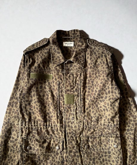 S/S 2016 SAINT LAURENT PARIS JACQUARD MILITARY JACKET