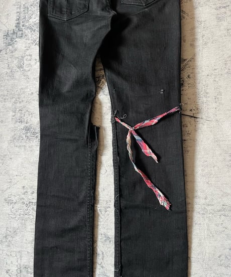 2000s L.G.B. Scarf-Docked Denim