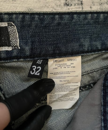 S/S 2002年製 EMPORIO ARMANI damaged denim