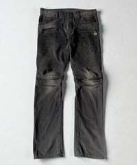 S/S 2011 BALMAIN HOMME BY CHRISTOPHE DECARNIN EAGLE COIN BIKER DENIM