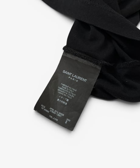 S/S 2014 SAINT LAURENT PARIS BLOOD LUSTER SUMMER COTTON T-SHIRT［S］