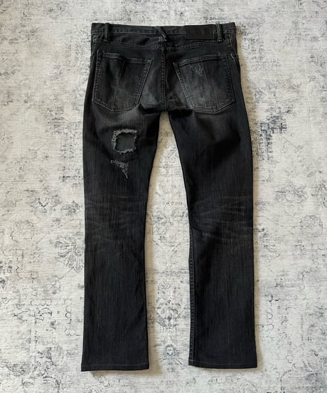 Early 2000s L.G.B wolf leather damage denim