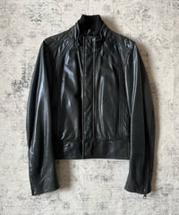 A/W 2008 Dior HOMME "LUMIERE DU NORD" Shiny Coated Leather Biker Jacket