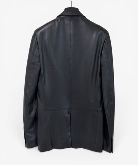 S/S 2004 DIOR HOMME “STRIP” RUNWAY 2B LEATHER BLAZER［44］