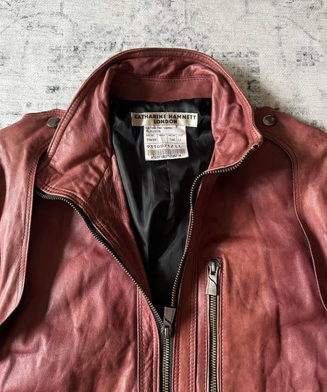 Early2000s KATHARINE HAMNETT LONDON leather jacket
