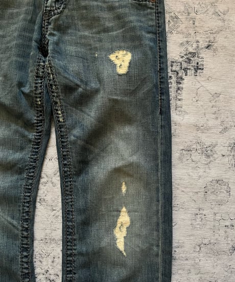 S/S 2002年製 EMPORIO ARMANI damaged denim
