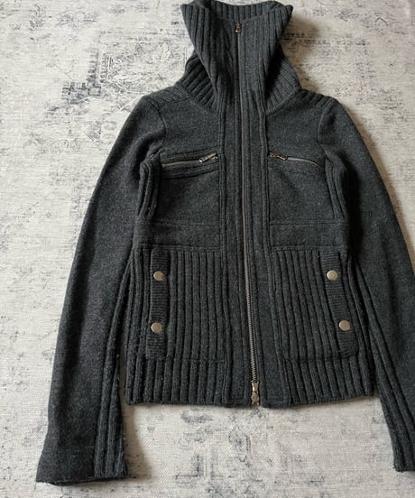 A/W 2008-2009 Marc by Marc Jacobs Rib Wool Mix Zip Jacket