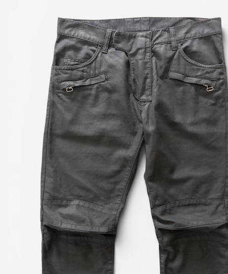 A/W 2009 BALMAIN HOMME BY CHRISTOPHE DECARNIN WAXED BIKER PANTS［31］