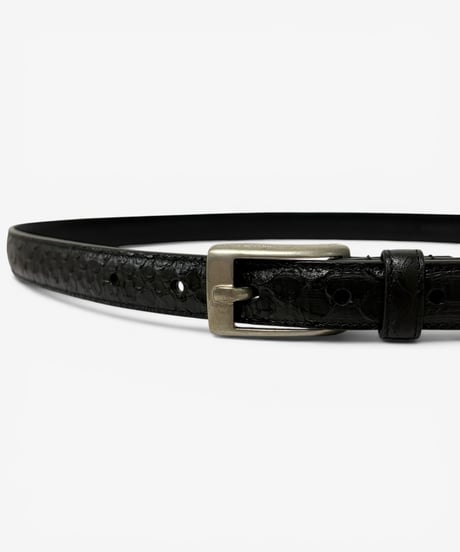 A/W 2015 SAINT LAURENT PARIS PYTHON SKIN HOOK BELT［90］
