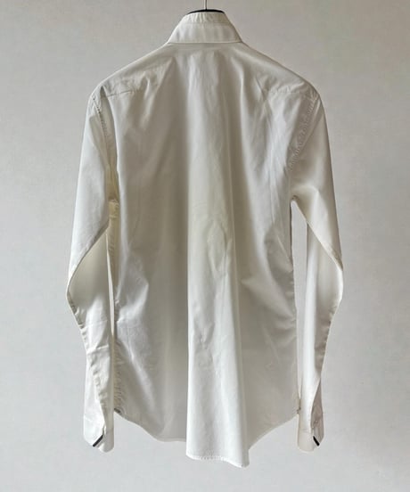 S/S 2004 DIOR HOMME “STRIP” STAND NECK SHIRT