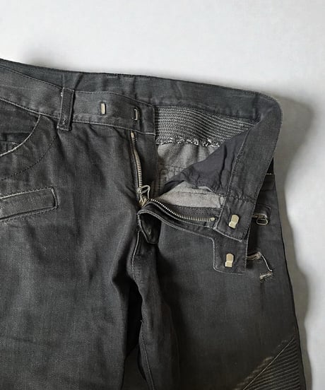 A/W 2010 BALMAIN BY CHRISTOPHE DECARNIN DAMAGE BIKER DENIM